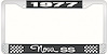 1977 Nova SS License Plate Frame Style 3 Black - image 1