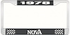 1978 Nova License Plate Frame Style 2 Black - image 1