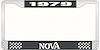 1979 Nova License Plate Frame Style 2 Black - image 1