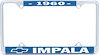 1960 Impala License Plate Frame - image 1
