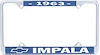 1963 Impala License Plate Frame - image 1