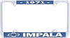 1971 Impala License Plate Frame - image 1