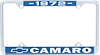 1972 Camaro License Plate Frame - image 1