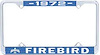 1972 Firebird License Plate Frame - image 1