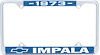 1973 Impala License Plate Frame - image 1