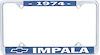 1974 Impala License Plate Frame - image 1