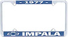 1977 Impala License Plate Frame - image 1