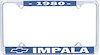 1980 Impala License Plate Frame - image 1