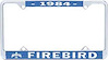1984 Firebird License Plate Frame - image 1