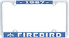 1987 Firebird License Plate Frame - image 1