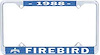 1988 Firebird License Plate Frame - image 1