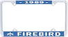1989 Firebird License Plate Frame - image 1