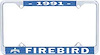 1991 Firebird License Plate Frame - image 1