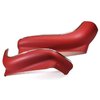LP1002 1969-71 Chevy II, Nova, GM A, B-Body; Seat Side Panel Apron Covers; Strato Bucket; With Mylar Chrome Trim; Red ABS - image 2