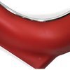 LP1002 1969-71 Chevy II, Nova, GM A, B-Body; Seat Side Panel Apron Covers; Strato Bucket; With Mylar Chrome Trim; Red ABS - image 3