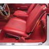 LP1002 1969-71 Chevy II, Nova, GM A, B-Body; Seat Side Panel Apron Covers; Strato Bucket; With Mylar Chrome Trim; Red ABS - image 4