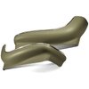 LP1009 1968-72 Chevy II, Nova, GM A, B-Body; Seat Side Panel Apron Covers; Strato Bucket; With Mylar Chrome Trim; Ivy Gold ABS - image 2