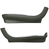 LP1013 1966-72 Chevy II, Nova, GM A, B-Body; Seat Side Panel Apron Covers; Strato Bucket; With Mylar Chrome Trim; Dark Green ABS - image 1