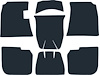 M10112 1965-70 Impala, Electra, 98, Bonneville, GM B-Body; Carpet Underlay and Sound Deadener Set; EVA; 9 Piece Set - image 1