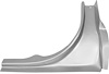 M142R 1965-66 Mustang Trunk Floor Corner; Lower; Coupe, Convertible; Passenger Side - image 1