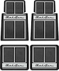 M55101 Floor Mat Set for 1955-57 Chevy Bel Air - image 1