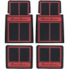 M55102 Floor Mat Set 1955-57 Chevrolet Bel Air; Front And Rear; Red/Black/Beige; 4-Piece Set - image 1