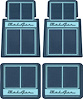 M55103 Floor Mat Set for 1955-57 Chevy Bel Air