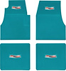 Rubber Floor Mat Set for 1955-1957 Chevy Bel Air, Nomad, 150 & 210 Series [Turquoise, Ribbed] - image 1