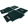 M55206 Ribbed Rubber Floor Mat Set for 1955-1957 Chevy Bel Air, Del Ray, Nomad, 150, 210 [Dark Green] - image 2