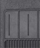 M61001 Bow Tie Rubber Floor Mat Set 1961-64 Chevy w/o Console [Black] - image 4