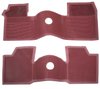 M61002 Bow Tie Rubber Floor Mat Set 1961-64 Impala, Bel Air, Biscayne; w/o Console; Red; Front/Rear - image 3