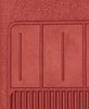 M62002 Nova Bow Tie Rubber Floor Mat Set 1962-64 Chevy II,; w/o Console; Red; 2 Piece; Front And Rear - image 4