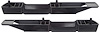 1968-72 A-BODY FRONT ARM REST BASES BLACK - image 1