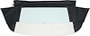 MA155501 1967-69 Plymouth Barracuda; Convertible Rear Window; Tinted Glass; Crush Vinyl; White - image 1