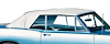 MA155701 1967-69 Plymouth Barracuda; Convertible Rear Window; Plastic Curtain; Pinpoint Vinyl; White - image 1