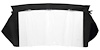 MA155901 1965-66 Dodge Dart GT; Convertible Rear Window; Plastic Curtain; Pinpoint Vinyl; White - image 1