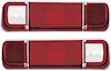 MA2083 Tail Lamp Lenses 1970 Dodge Dart; Pair - image 1