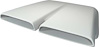 MA2445 Dual Snorkel Hood Scoop 1970-72 Dodge Dart; Fiberglass - image 1