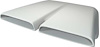 MA2449 1960-76 Dodge, Plymouth; Dual Snorkel Hood Scoop; Universal Design; Fiberglass