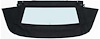 MA245402 1967-69 Plymouth Barracuda; Convertible Rear Window; Tinted Glass; Pinpoint Vinyl; Black - image 1
