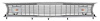 MA3000 1970 Valiant/Duster; Grill Assembly; Argent Silver Surround with Black Grill Bars - image 1