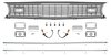 MA3000 1970 Valiant/Duster; Grill Assembly; Argent Silver Surround with Black Grill Bars - image 2