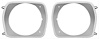 MA3104 Headlamp Bezels 1973-74 Valiant, Duster, Scamp; Pair - image 1
