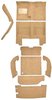 MA507511 Loop Carpet Set 1964-66 Barracuda; 4 Speed; Complete; 9-Piece Set; Medium Saddle - image 2
