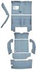 MA507522 Loop Carpet Set 1964 Barracuda; 4 Speed; Complete; 9-Piece Set; Metal Gray - image 2
