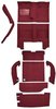 MA510513 Complete 9-Piece Maroon Loop Carpet Set 1964 Barracuda With Auto Trans - image 2