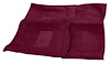 MA511513 Passenger Area Maroon Loop Carpet Set With Console Strips 1964 Barracuda Auto Trans - image 1