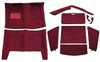 MA516513 Loop Carpet Set 1967-68 Barracuda Auto Trans Complete 7-Piece Maroon - image 2