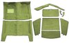 MA516514 Loop Carpet Set 1967-68 Barracuda Auto Trans Complete 7-Piece Moss Green - image 2