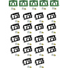 MA9868B Windshield Molding Clip Set; 1970-76 Dart, Demon, Duster; 23 Pieces - image 1